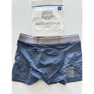 Mack Weldon AIRKNITx Boxer Brief Men Size Small Indigo Heather NWT